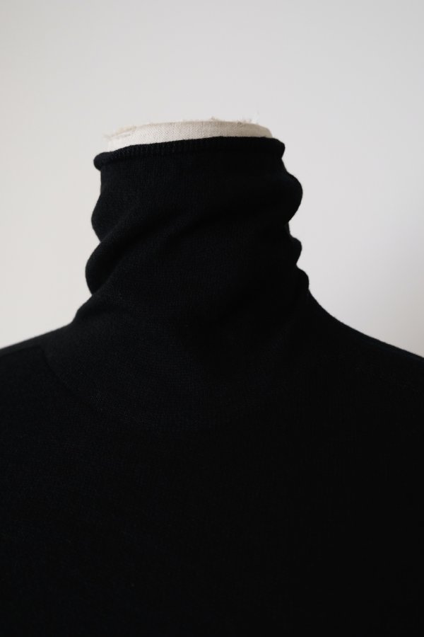 画像4: uca wholegarment knit turtle pullover black (4)