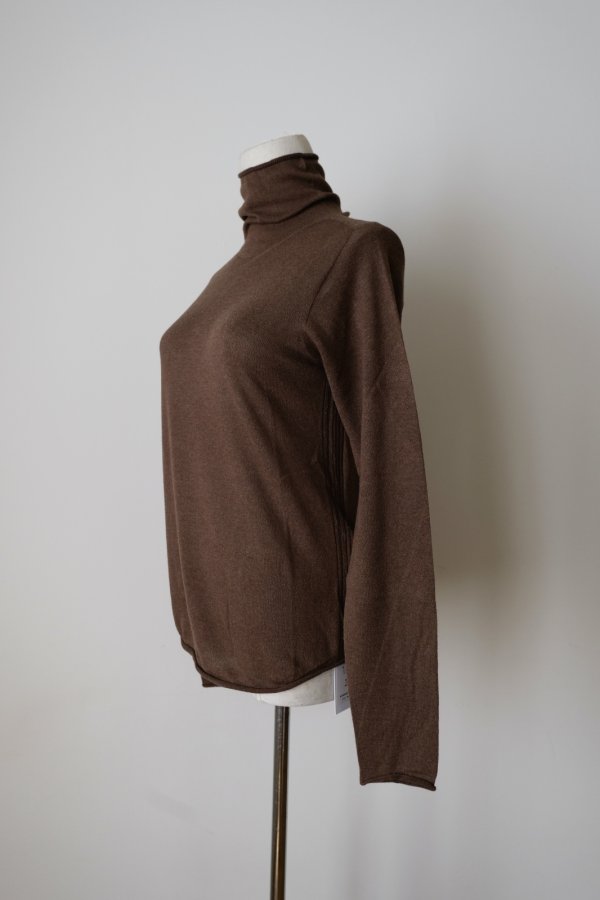 画像2: uca wholegarment knit turtle pullover brown (2)