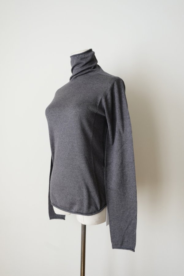 画像2: uca wholegarment knit turtle pullover grey (2)