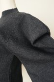 画像6: uca power shoulder rib pullover　charcoal (6)