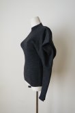 画像2: uca power shoulder rib pullover　charcoal (2)