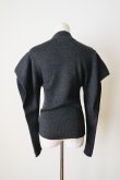 画像3: uca power shoulder rib pullover　charcoal (3)