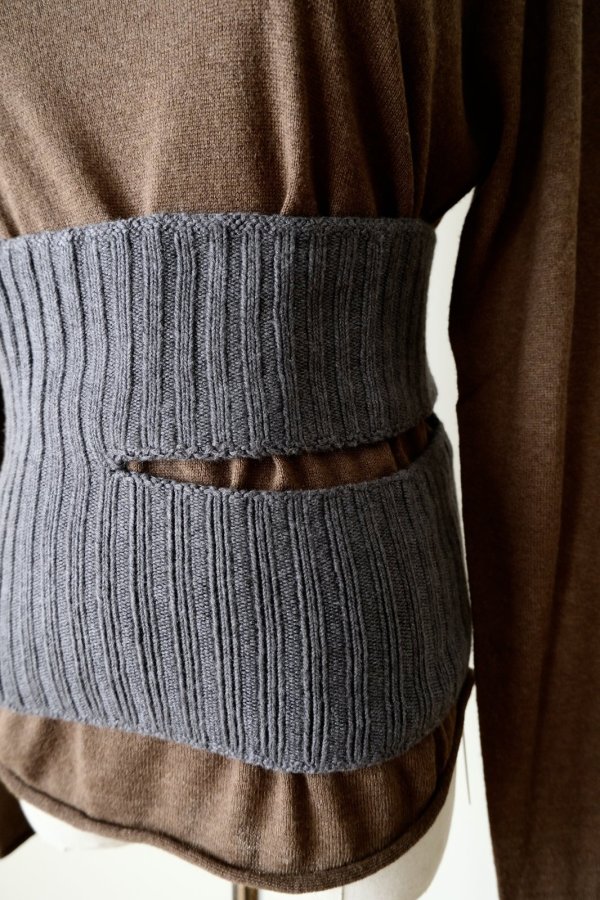 画像11: uca wholegarment knit slit bustier (11)