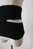 画像6: uca wholegarment knit slit bustier (6)