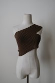 画像5: uca wholegarment knit slit bustier (5)
