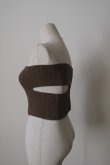 画像7: uca wholegarment knit slit bustier (7)
