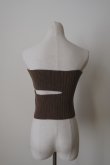 画像8: uca wholegarment knit slit bustier (8)