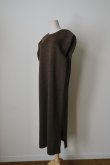 画像2: uca smooth knit slwwveless dress melange brown (2)