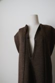 画像6: uca smooth knit slwwveless dress melange brown (6)
