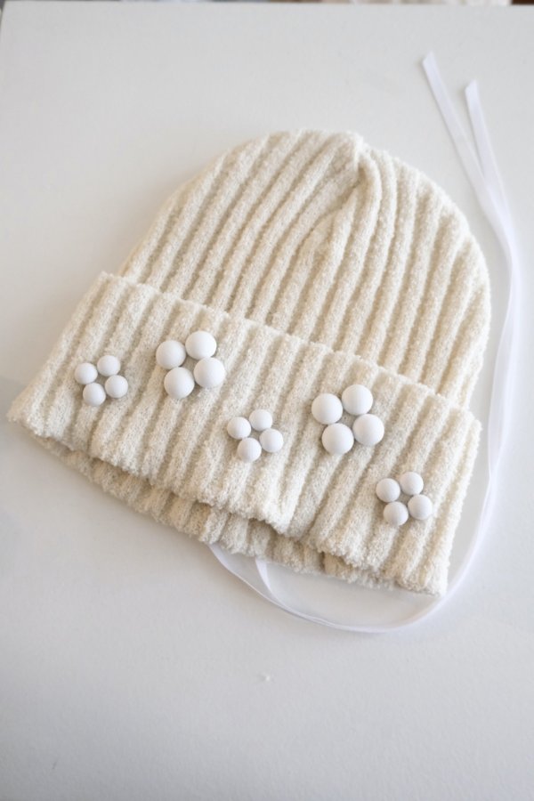 画像1: RIV NOBUHIKO (リブ ノブヒコ）OAKHILL KNIT CAP white (1)
