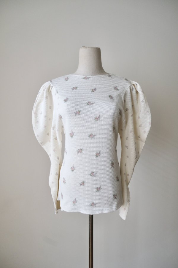 画像1: DECO depuis DECO depuis 1985 PRINT BLOCK TOPS pink (1)