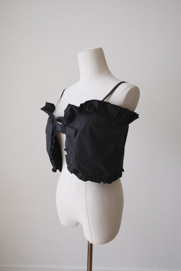 画像2: NON TOKYO FRILL CAMISOLE BUSTIER black (2)