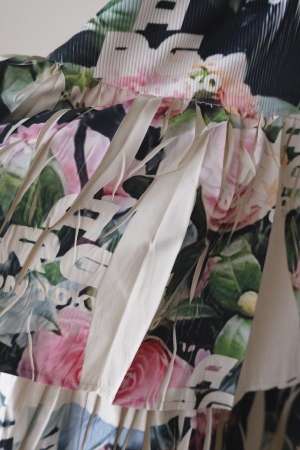画像5: NON TOKYO DIRECT PRINT RIB GATHER SKIRT ARG ROSE (5)