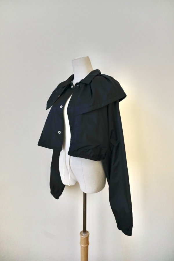 画像3: YuumiAria（ユウミアリア）SHORT WIND BLOUSON black (3)