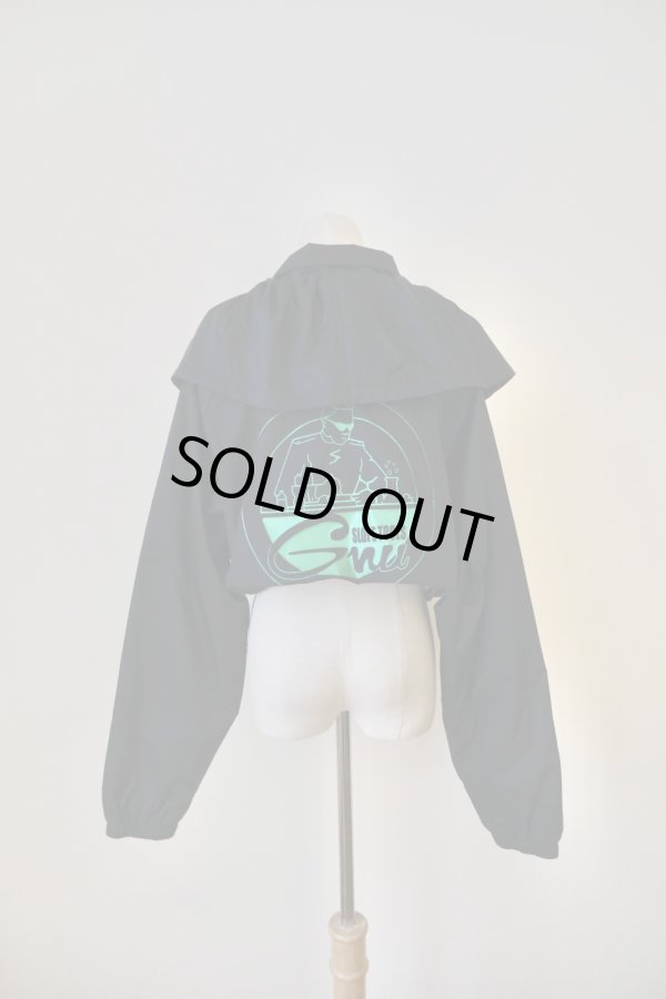 画像1: YuumiAria（ユウミアリア）SHORT WIND BLOUSON black (1)