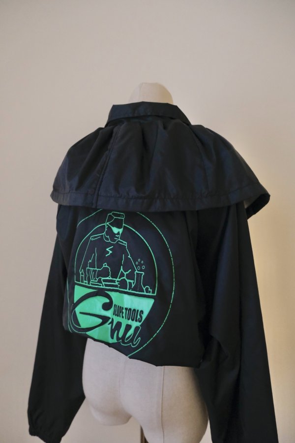 画像4: YuumiAria（ユウミアリア）SHORT WIND BLOUSON black (4)
