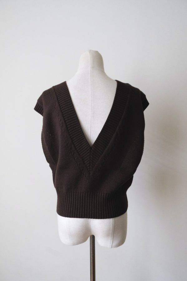 画像4: uca 2way vest melange brown (4)