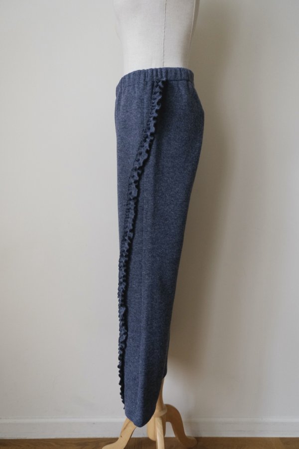 画像3: naokitomizuka bonded knit frill pants blue (3)