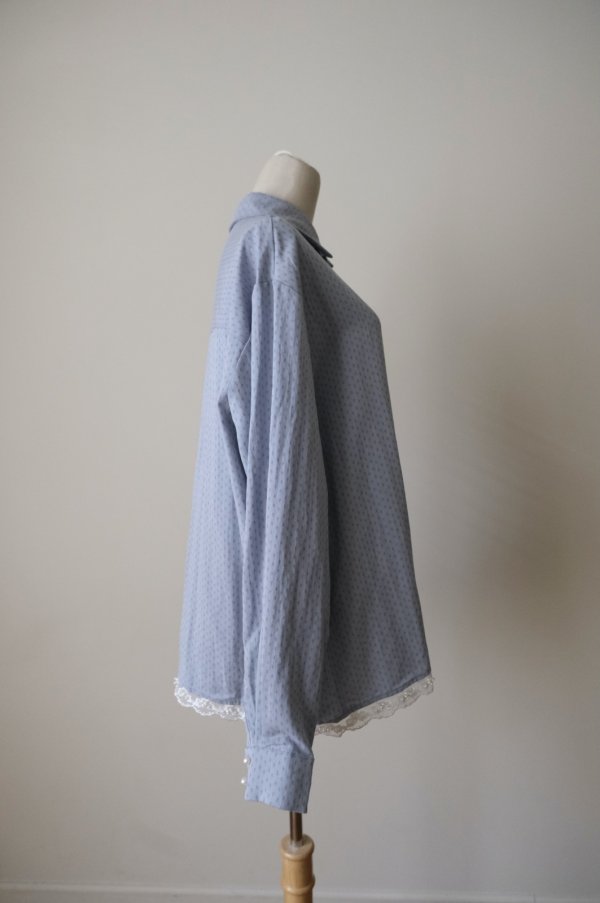画像2: sister jane Lacerta Lace Trim Shirt (2)