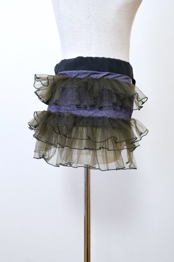 画像3: NON TOKYO TULLE FRILL BELT purple khaki (3)