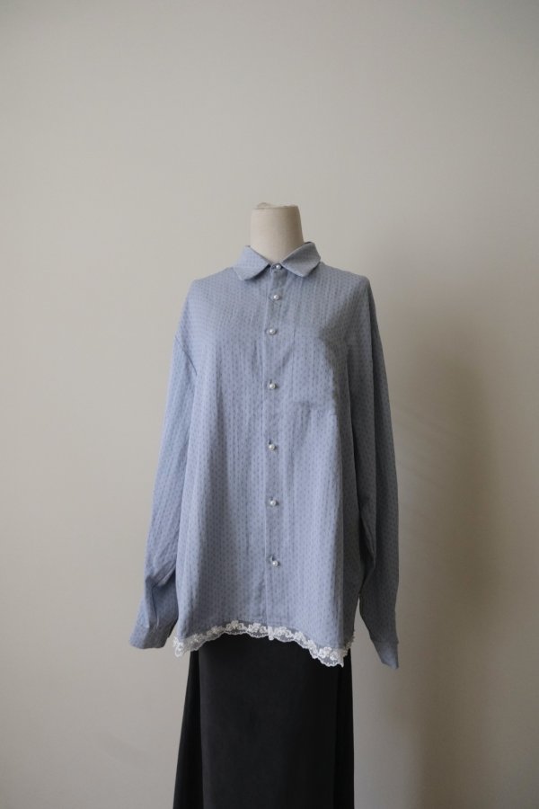 画像7: sister jane Lacerta Lace Trim Shirt (7)