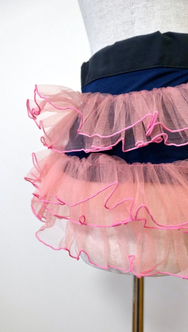 画像3: NON TOKYO TULLE FRILL BELT navy pink (3)