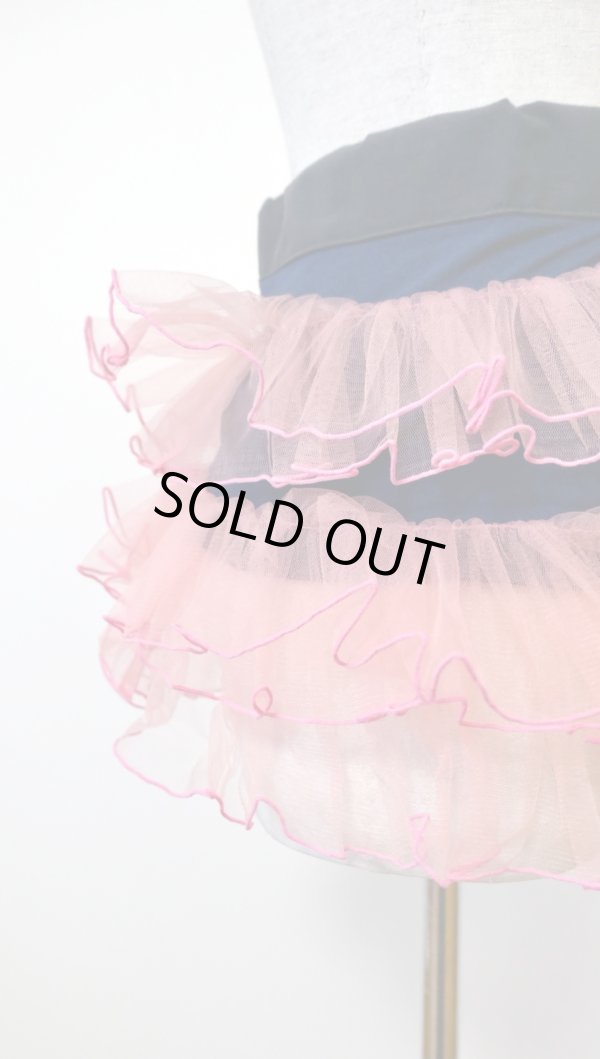 画像3: NON TOKYO TULLE FRILL BELT navy pink (3)