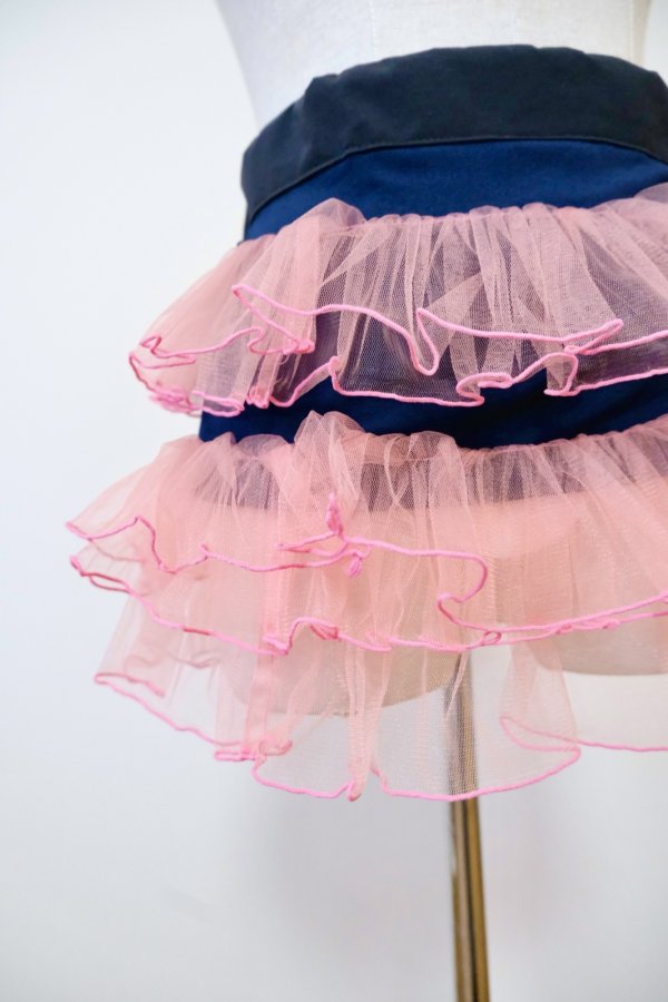 画像4: NON TOKYO TULLE FRILL BELT navy pink (4)