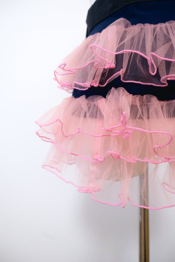 画像5: NON TOKYO TULLE FRILL BELT navy pink (5)