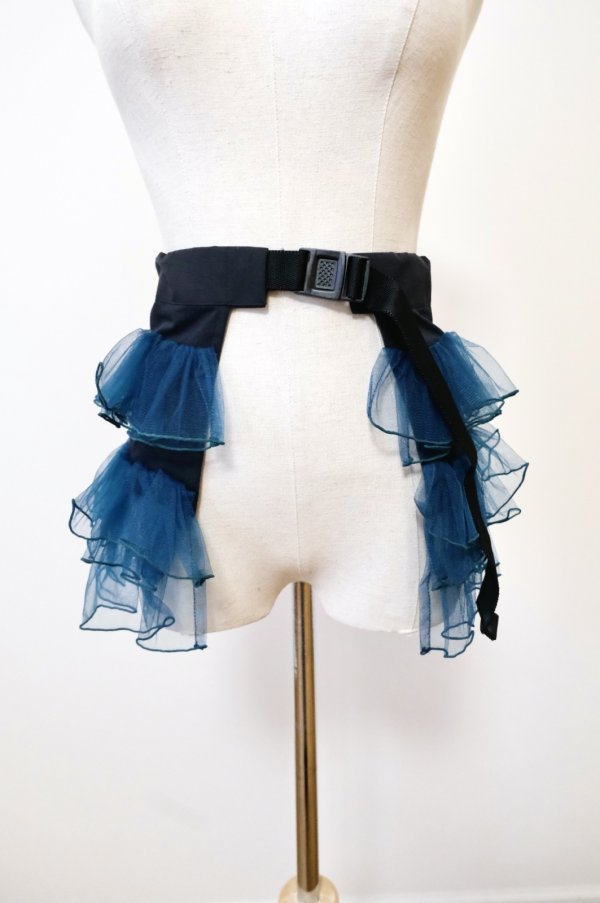 画像1: NON TOKYO TULLE FRILL BELT black green (1)