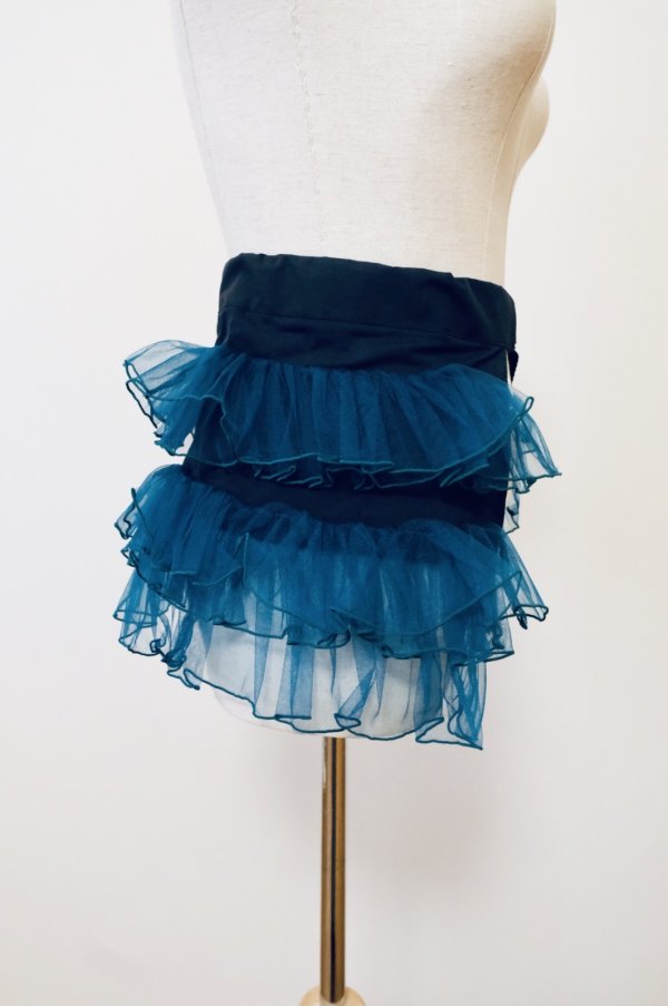 画像3: NON TOKYO TULLE FRILL BELT black green (3)