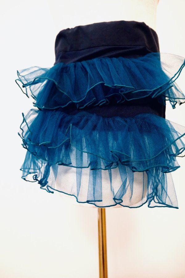 画像4: NON TOKYO TULLE FRILL BELT black green (4)