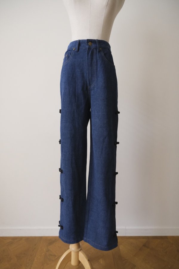 画像1: sister jane Celeste Frog Trim Jeans (1)