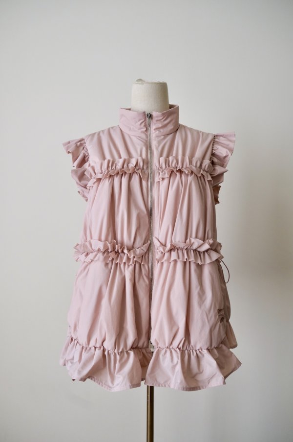 画像1: naokitomizuka REEBOK quilted vest pink (1)