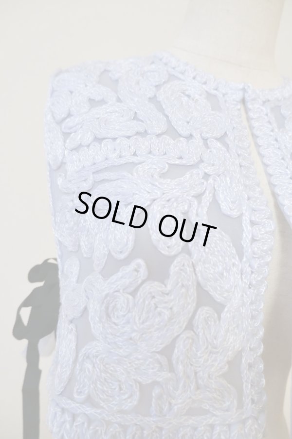 画像3: Yuumi ARIA EMBROIDERY VEST sax (3)