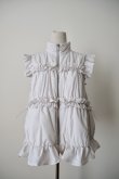 画像1: naokitomizuka REEBOK quilted vest grey (1)