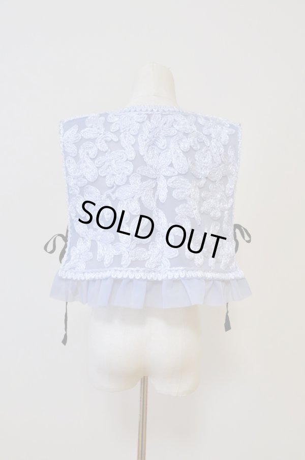 画像2: Yuumi ARIA EMBROIDERY VEST sax (2)