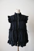 画像1: naokitomizuka REEBOK quilted vest black (1)