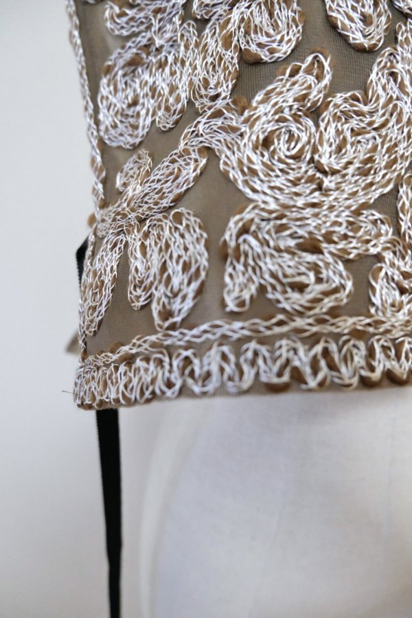 画像4: Yuumi ARIA EMBROIDERY VEST brown (4)