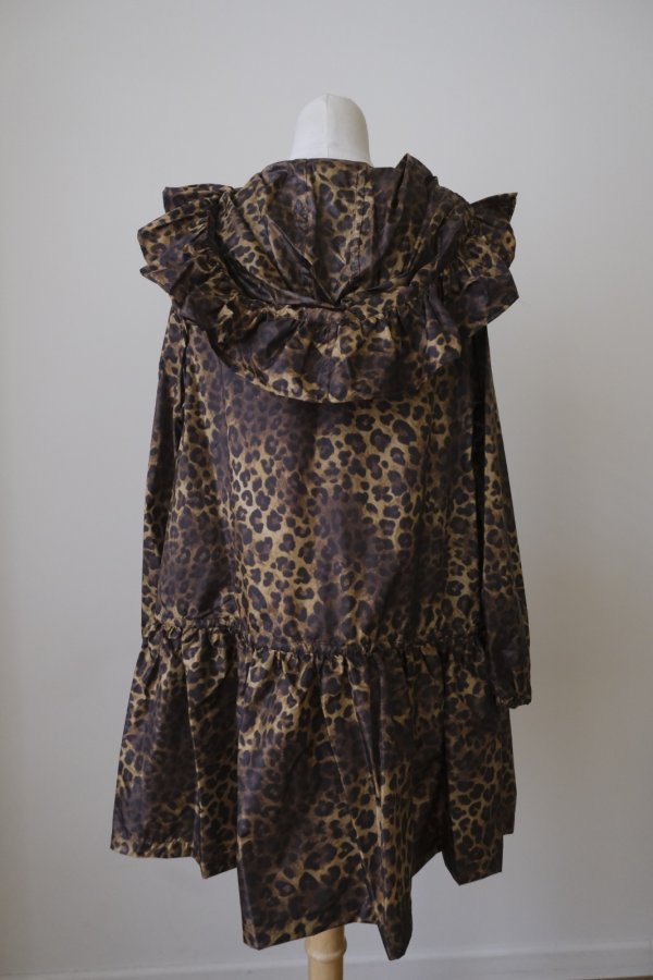 画像4: naokitomizuka Leopard frill blouson brown (4)
