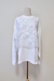 画像1: Yuumi ARIA EMBROIDERY LONG SLEEVE TOPS white (1)