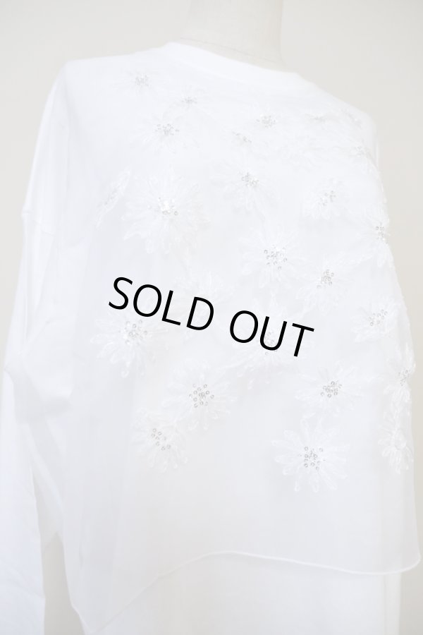 画像4: Yuumi ARIA EMBROIDERY LONG SLEEVE TOPS white (4)