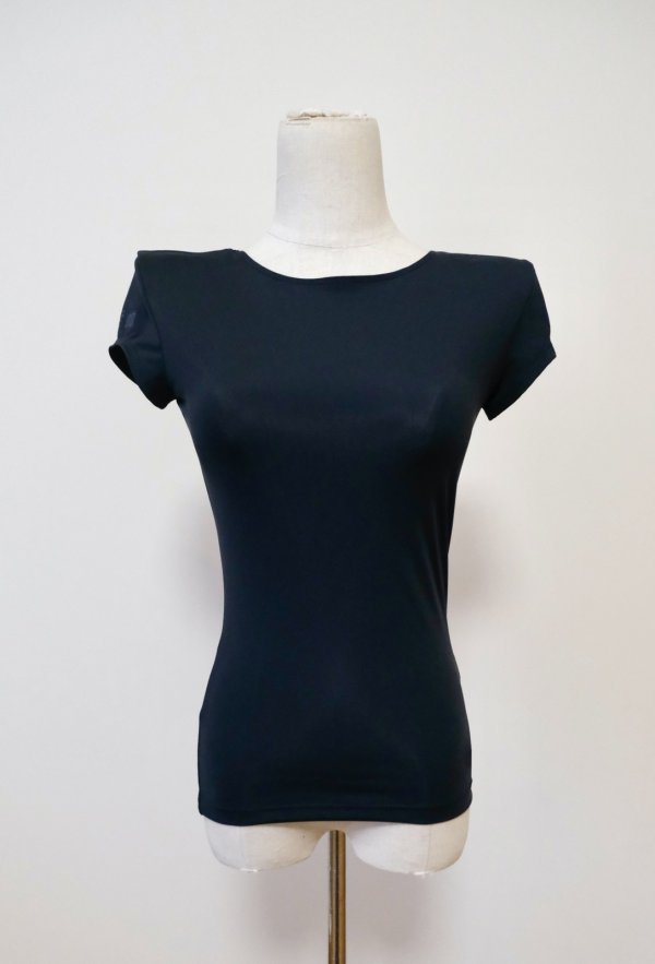 画像1: YUUNA ICHIKAWA  Shoulder pad mini sleeve tops (1)