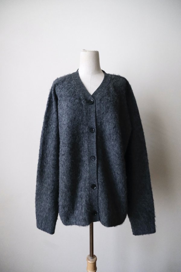 画像1: MERELY MADE MERELY SNUG BERKUT RAGLAN CARDIGAN / CHACOAL GREY　 (1)