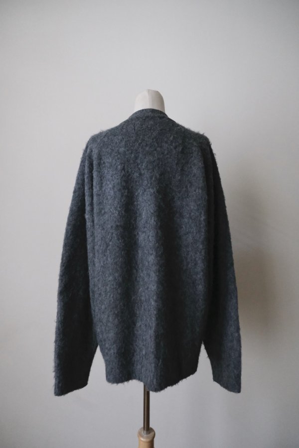 画像4: MERELY MADE MERELY SNUG BERKUT RAGLAN CARDIGAN / CHACOAL GREY　 (4)