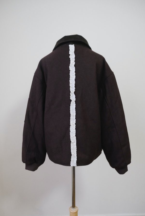 画像4: sister jane Vesta Lace Trim Bomber Jacket (4)