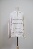 画像1: sister Vela Ruffle Polo Sweatshirt (1)