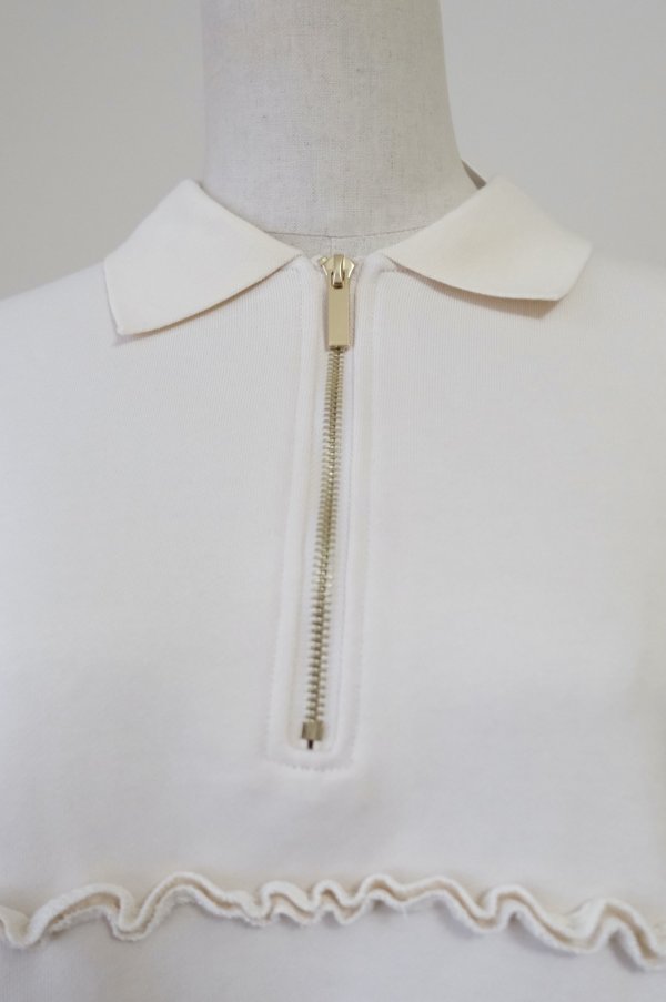 画像4: sister Vela Ruffle Polo Sweatshirt (4)