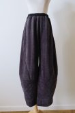 画像1: bedsidedrama Pattern Switch Wide Pants chacoal (1)