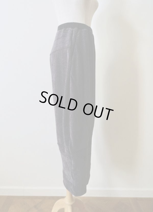 画像2: bedsidedrama Pattern Switch Wide Pants chacoal (2)